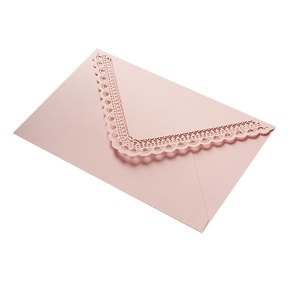 Enveloppes en dentelle creuse vintage de couleur personnalisée, enveloppe d'emballage cadeau, enveloppe de carte d'invitation de mariage de luxe - Product Image 6