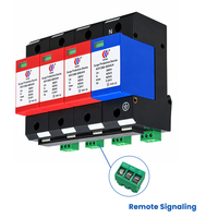 Dispositif de protection contre les surtensions AC T2 4P 80kA 385V, rail DIN, signalisation à distance, distribution d'énergie triphasée industrielle