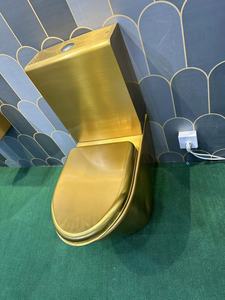 <span class=keywords><strong>WC</strong></span> in acciaio inossidabile 304 spazzolato oro moderno copri servizi igienici di piccole <span class=keywords><strong>dimensioni</strong></span> facile da pulire, installare servizi igienici commerciali - Product Image 3