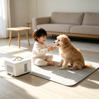 Alfombrilla refrescante para mascotas con circulación de agua por compresor, para prevenir golpes de calor en verano y mantener el calor para la recuperación postoperatoria.