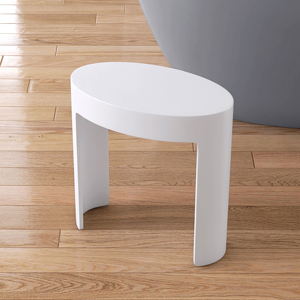 เก้าอี้อาบน้ำกันน้ำ ดีไซน์ตามหลักสรีรศาสตร์ สำหรับ Maydon Solid Surface สีขาว จากผู้จำหน่ายเก้าอี้อาบน้ำ - Product Image 1