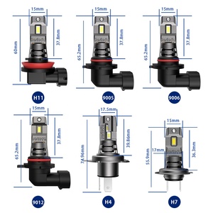 Chine Offre Spéciale Plug and Play Auto Led Phare H1 H4 H7 H18 Blanc Froid Ip68 H8 H9 H11 Ventilateur Led Lampe Ampoule Remplacer Lampe Halogène - Product Image 6