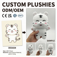 Jouets en peluche personnalisés, poupée en peluche moelleuse, fille en salopette avec lunettes, échantillon de marchandises pour animalerie, jouets en peluche sur mesure, faible MOQ