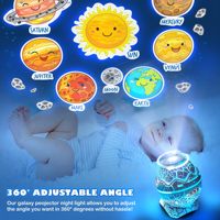 Projecteur d'étoiles Galaxy Night Light avec 12 films de projection, lumières de dinosaures pour enfants à changement de couleur pour adultes et enfants Cadeaux