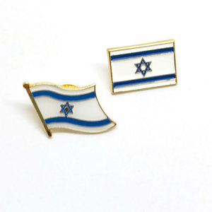 Quốc gia cờ pin hộp vượt qua Trung Đông Hoa Kỳ cờ bản đồ đôi Huy hiệu quốc gia Israel cờ men ve áo Pin cho phù hợp với - Product Image 3