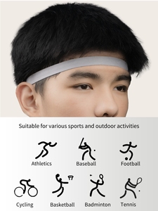 ผ้าคาดผมกันลื่นที่คาดผมผ้าซับเหงื่อสำหรับกีฬาวิ่งเล่นโยคะ - Product Image 4