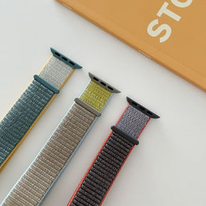 Correa de reloj de pulsera trenzada de nailon deportivo de moda personalizada para Apple iWatch Series correa de reloj al por mayor - Product Image 1