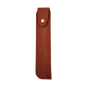 Étui de rangement universel en cuir rétro pour outils de coiffure avec fermeture à bouton-pression, fonctionne également comme étui pour stylos et crayons à sourcils - Product Image 6