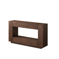 Console en bois massif Wabi-Sabi avec tiroir, entièrement assemblée, meuble d'entrée vintage