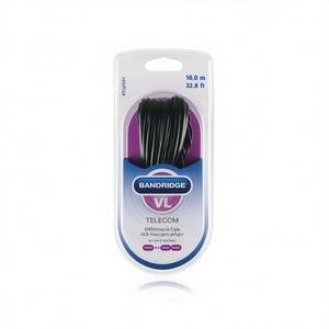 สายเคเบิลไอเอสดีเอ็น แบโนริจ ทีเลคอม 10 เมตร สีดำ หัวต่อ RJ45 ตัวผู้-ตัวเมีย - Product Image 2