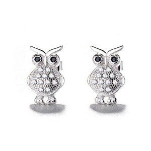Boucles d'oreilles lapin animal mignon bijoux boucles d'oreilles lapin en argent sterling 925 pour filles - Product Image 2