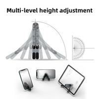 Nouveau produit tendance : support de téléphone portable universel en alliage d'aluminium, mini, réglable en hauteur, stabilité renforcée pour utilisation sur bureau - Téléphone portable