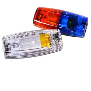 Clip portátil LED hombro luz de advertencia rojo azul amarillo LED recargable hombro luz LED estroboscópica noche advertencia hombro lámpara