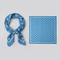 Lot de 80 bandanas carrés en coton pour femme, accessoire décontracté pour chemise, foulard à motif floral, respectueux de l'environnement, lot de quatre