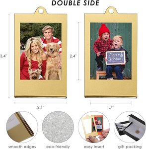 กรอบรูปอะคริลิคธีมคริสต์มาส 8 ชิ้น ขนาด 8.6x5.4 ซม. สำหรับใส่รูปภาพฟูจิฟิล์ม โพลารอยด์ แบบสองด้าน - Product Image 3