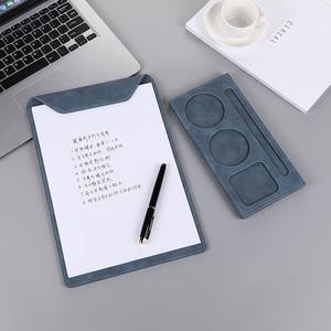 Clip magnétique A4 en PU - Clip pour réunion de gestionnaires et menu d'hôtel - Planche à écrire - Sous-verre - Clip pour mémo avec logo - Cadeau - Product Image 1