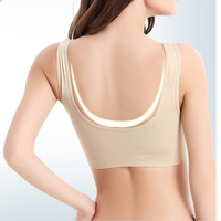 Soutien-gorge de sport sans coussinets à armatures pour femmes Débardeur à couche unique Sous-vêtement pour femmes