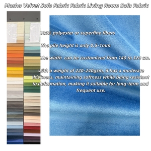 准备发货荷兰天鹅绒批发沙发面料家具家纺沙发套椅垫 - Product Image 5