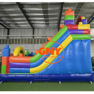 Precio al por Mayor de <span class=keywords><strong>Castillo</strong></span> Inflable Combinado con Bloques de Construcción, <span class=keywords><strong>Castillo</strong></span> Inflable Comercial con Tobogán y Brincolines - Product Image 5