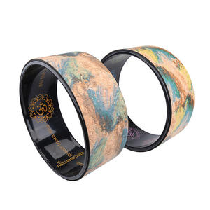 Logotipo personalizado Respetuoso con el medio ambiente Fitness <span class=keywords><strong>Yoga</strong></span> Back Roller Low MOQ Estiramiento Cork TPE <span class=keywords><strong>Yoga</strong></span> Wheel - Product Image 2