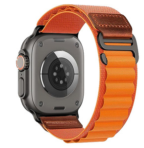 Bracelet <span class=keywords><strong>Alpine</strong></span> Loop en cuir pour <span class=keywords><strong>Apple</strong></span> <span class=keywords><strong>Watch</strong></span>, bracelet en nylon sport pour <span class=keywords><strong>Apple</strong></span> <span class=keywords><strong>Watch</strong></span> Series 11, bracelet 46 mm - Product Image 1