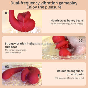 Vibratore di Alta Qualità per Punto G con Funzione di Leccata, Progettato Appositamente per Donne, Masturbatore con Funzione di Morso, Giocattolo Sessuale per Adulti - Product Image 3