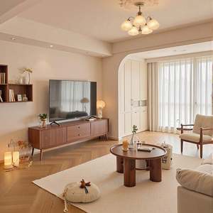 Customizable Cream French Style Wooden Furniture Warm Home Dining Table and <b>TV</b> Cabinet - Product Image 4