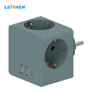 레이션 6-in-1 멀티 소켓 PD25W 고속 충전 큐브 어댑터, <span class=keywords><strong>USB</strong></span>-A 및 C 포트 3개 멀티 플러그 포함, 사무실 및 가정용 - Product Image 4