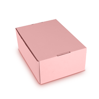 Boîtes de papier d'expédition ondulées de conception imprimée de logo personnalisé rose en gros exquis pour l'emballage de cadeau avec la stratification mate