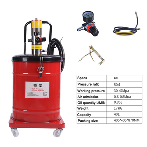 Bomba de Grasa Neumática de Alta Presión de 40L, Bomba de Grasa de Cubeta Operada por Aire, Bomba de Grasa Automática, Pistola Lubricadora Neumática - Product Image 1