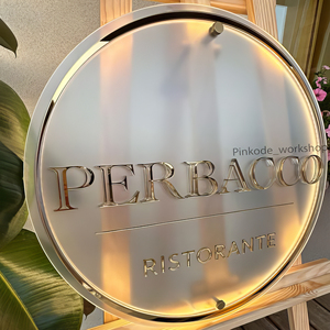 LC sang trọng tùy chỉnh 3D gương dẫn biểu tượng dấu hiệu Acrylic tùy chỉnh dẫn hiển thị dấu hiệu cho vẻ đẹp thanh Spa Salon - Product Image 4