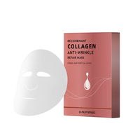 Masque facial anti-âge au collagène humain recombinant de type III pour l'hydratation, les soins des ridules et la réparation de la peau, OEM ODM Marque privée
