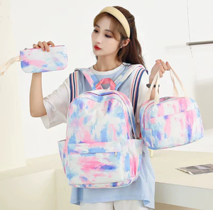 Mochila escolar directa de fábrica, tres juegos de estudiantes de primaria y secundaria, mochila ligera con degradado de arcoíris para niña - Product Image 6