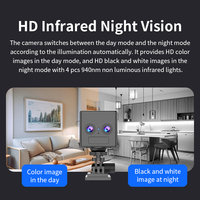 Cámara Interior Wistino 4G con Zoom 6x, Detección de Movimiento, Visión Nocturna en Color, Tarjeta SIM 4G, Mini Cámara CCTV