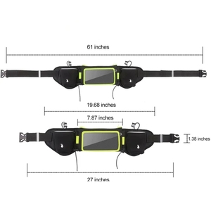 Stijlvolle design hardloopriem groothandel heuptas unisex buiktas voor mobiele telefoon met fleszak - Product Image 6