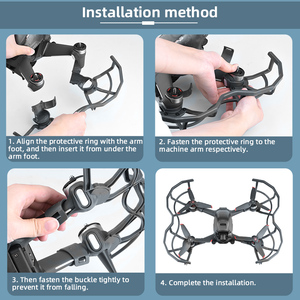 Cubierta protectora para <span class=keywords><strong>DJI</strong></span> <span class=keywords><strong>FPV</strong></span> <span class=keywords><strong>Combo</strong></span> Drone Protector Propeller Guard Accesorios de liberación rápida Kit de jaula anticolisión Accesorios - Product Image 6