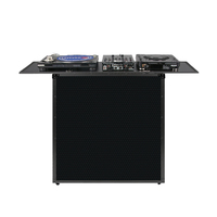Concert DJ Truss Display DJ Façade Booth Flight Case Cadre en aluminium noir Contreplaqué pour les salons professionnels et les fêtes