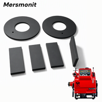 Kit de palettes et plaques d'extrémité en graphite autolubrifiant pour système d'amorçage de pompe à incendie, pièces de rechange résistantes à l'usure pour pompe à vide