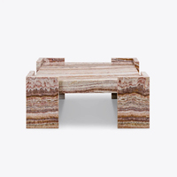 Guanmay individueller echter Onyx Mitte des Jahrhunderts Flur-Zentrum Marmor Jade-Stein-Tische Marmorbasis Wohnzimmer-Quadrat Onyx-Coffee-Tisch