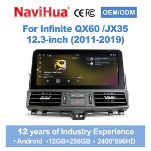 Navihua New Arrival 12.3'' Touch Screen for Infiniti QX60/JX35 2011-2019 Android Car Radio Multimedia Carplay Autostereo GPS DSP - Product Image 1