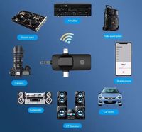 Microphone sans fil portable 3-en-1 avec connecteur Type-C, réduction du bruit pour réunions et enseignement