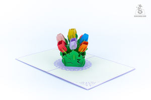 Festival 3D Artisanat Fleur Cartes De Voeux Coloré Pop Up Papier Artisanat pour Vacances, Anniversaires et Événements De Célébration - Product Image 5