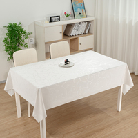 Nappe en PVC effet perle blanche RNPT, imperméable, résistante aux taches, facile à nettoyer, décoration pour cuisine et salle à manger