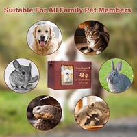 Urne funéraire en bois en forme de maison, étanche à l'humidité, pour chien, chat, lapin, oiseau, hamster – Cercueil commémoratif et accessoires funéraires