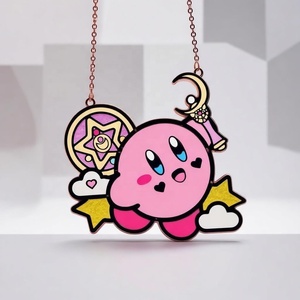 OEM ODM Atrapasueños de Anime Mágico de <span class=keywords><strong>Kirby</strong></span>, Decoración Colgante para Ventana de Resina Sintética Inspirada en Sailor Moon, Atrapasueños Rosa de Nube y Estrella de <span class=keywords><strong>Kirby</strong></span>, Regalo - Product Image 4
