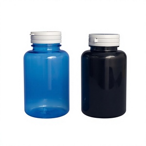 Pot cosmétique en PET en gros avec couvercle à vis, cylindrique, pour baume de soin et produits de soin personnel - Product Image 1