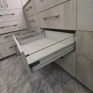 Easy Installation 135 Soft Closing Metal Box <b>Slide</b> Adjustable <b>Drawer</b> Modern Kitchen Cabinets Bedroom Bathroom Custom Furniture - Product Image 1
