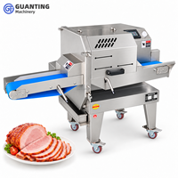 Trancheuse à viande industrielle automatique pour la découpe de viande cuite, idéale pour le bœuf, le jambon, les saucisses, les viandes en conserve, destinée aux usines alimentaires
