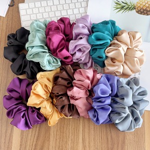 Bán Buôn Pháp Phong Cách Biểu Tượng Tùy Chỉnh Lớn Đàn Hồi Tóc Scrunchies Lớn Satin Quan Hệ Tóc Cho Phụ Nữ Cô Gái - Product Image 2