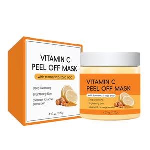 Mascarilla Facial Peel-Off con Vitamina C de 120g, con Cúrcuma y Ácido Kójico, para una Limpieza Profunda e Iluminación de la Piel - Product Image 1